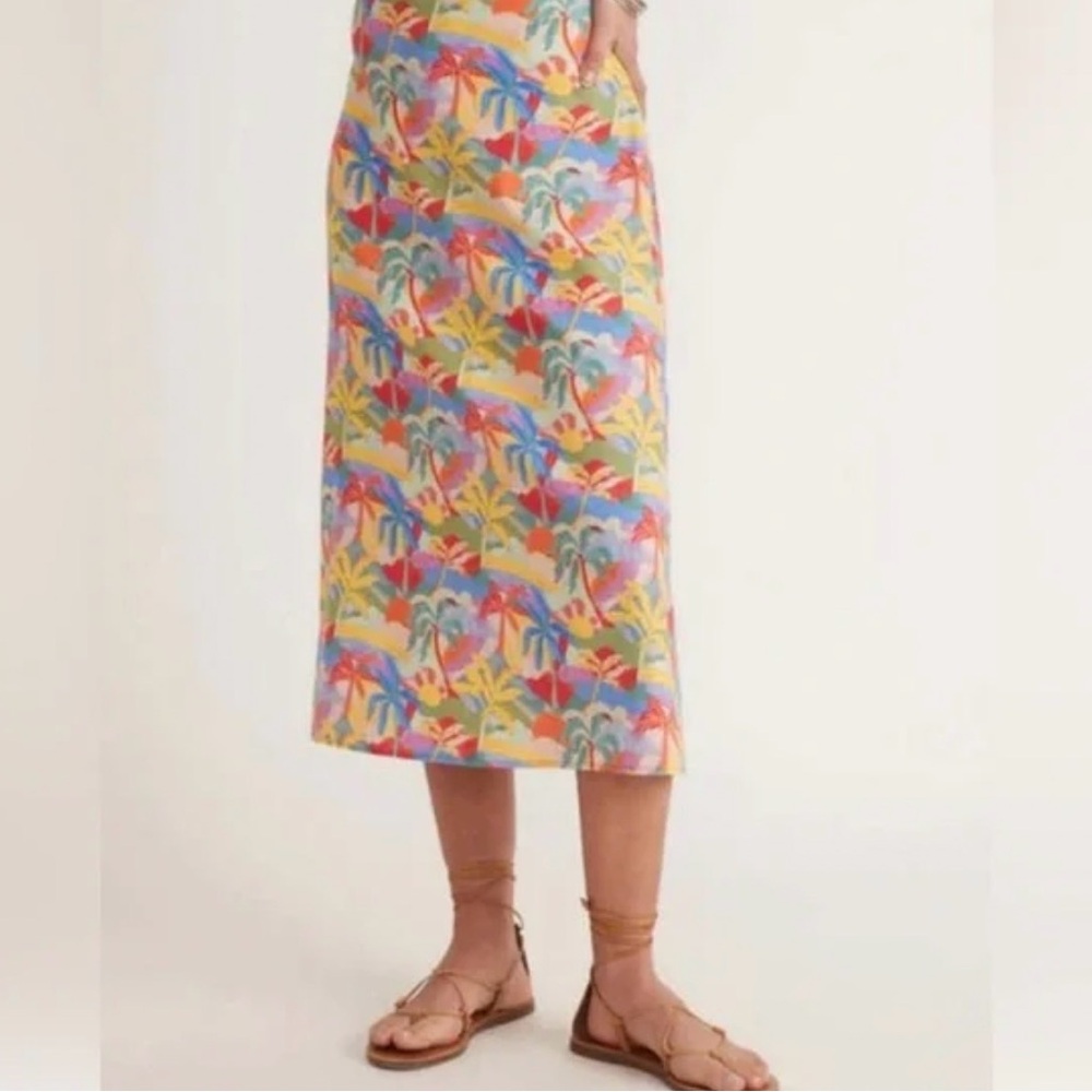 Marine Layer Multicolor A-Line Skirt